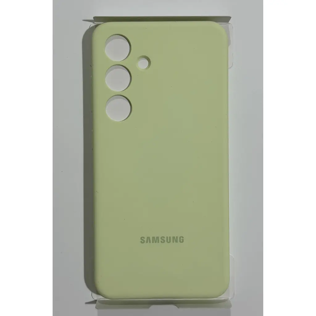 Оригінальний протиударний силіконовий чохол Samsung Silicone Case для Samsung Galaxy S24 Light Green EF-PS921TGEGWW - фото 5