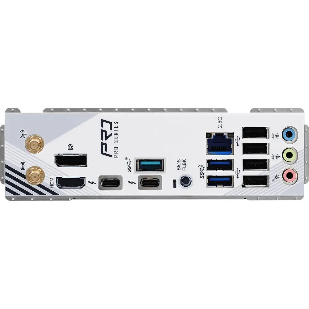 Материнська плата AsRock Z890 PRO RS WIFI БІЛИЙ (1851/Z890, 4xDDR5, PCIex16, HDMI/DP/TB4, 4xSATA, 4xM.2, 2.5Glan, 7.1c - фото 4