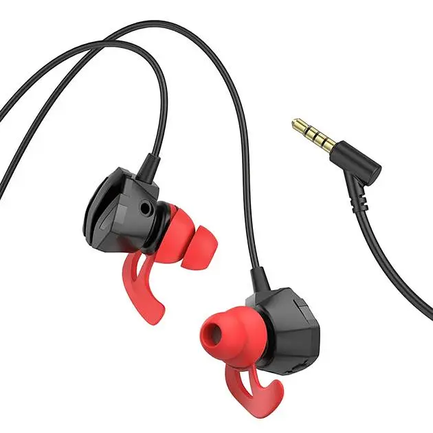 Навушники вакуумні Hoco M105 ігрові Jack 3.5, 1.2м, black - фото 5