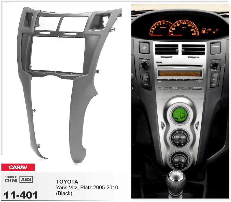 Переходная рамка Toyota Yaris Carav 11-401 - фото 4