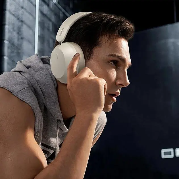 Беспроводные наушники Baseus Bass 35 Max Wireless, ANC, BT5.3, AUX, 600mAh, 30-50h, White A00070800221-00 - фото 7