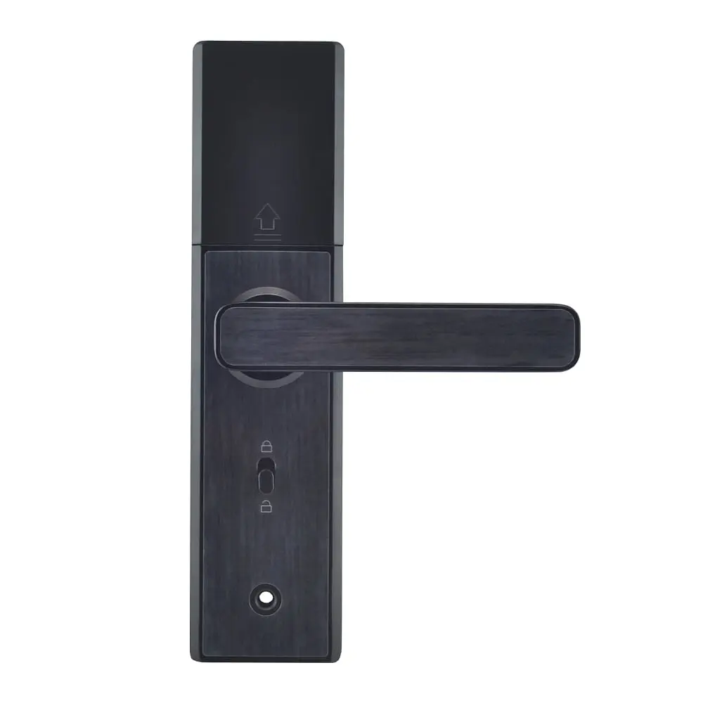 Замок біометричний автономний Trinix TRL-5108BTF Black Left з Bluetooth, зчитувачем відбитків пальців і карт Mifare (65-00028) - фото 3