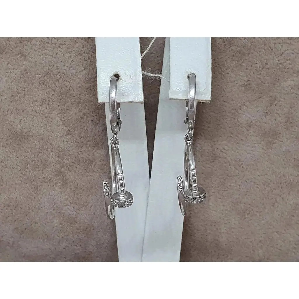 Серебряные серьги Империя золота с фианитами. СВ1351С - фото 3