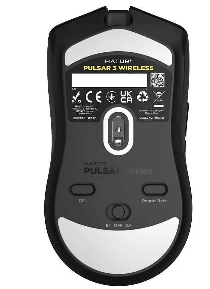Мышь HATOR Pulsar 3 Wireless Black (HTM630) U1 - фото 2