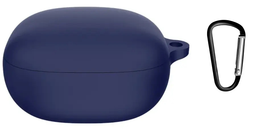 Чохол-накладка DK Silicone Candy Friendly з карабіном для Anker SoundCore Liberty 4 (dark blue) - фото 2