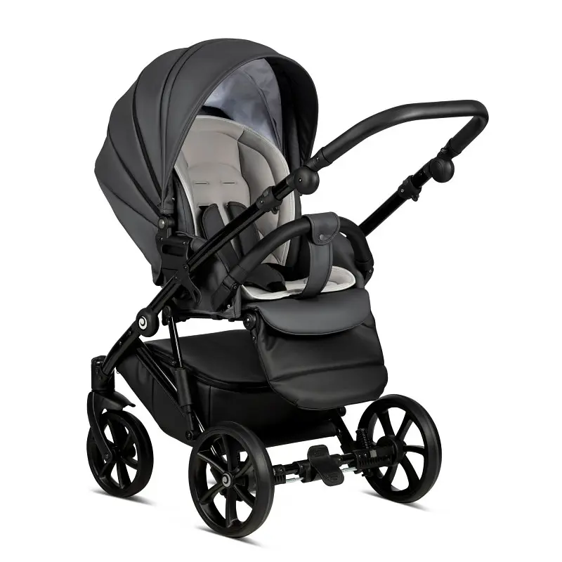 Коляска універсальна Tutis Viva 4 2 в 1 Leather Shadow grey - фото 4