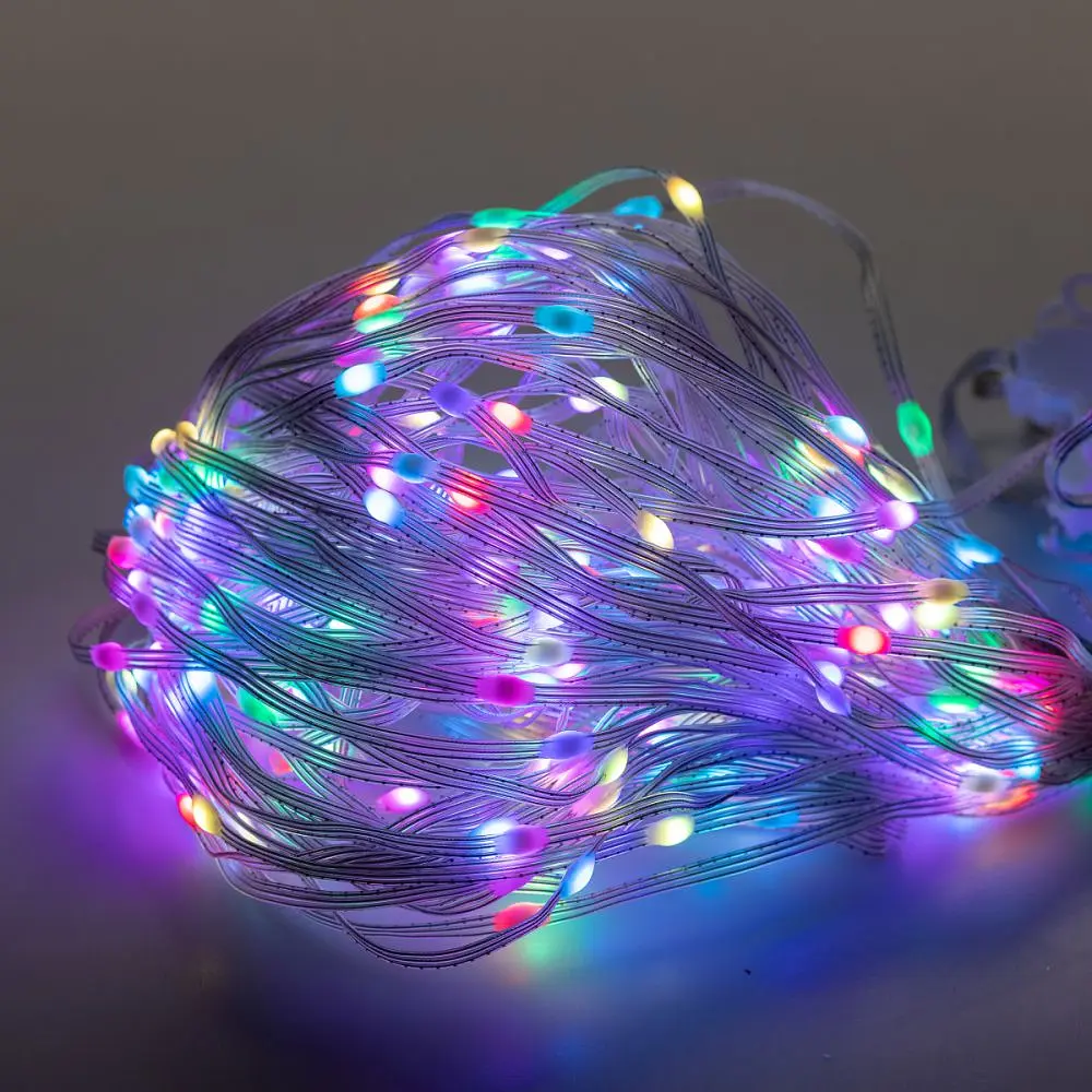 Розумна гірлянда-Штора 400 LED 3*3 м з керуванням зі смартфона, мультиколор - фото 8