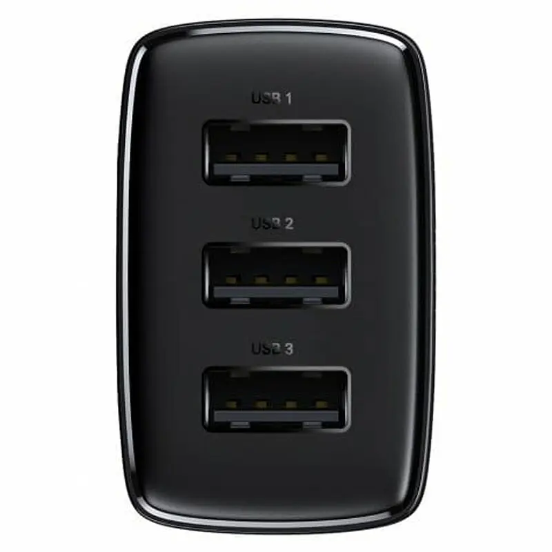 МЗП Compact 17W (3USB-A) (CCXJ02) Чорний Baseus teh0029582 - фото 4