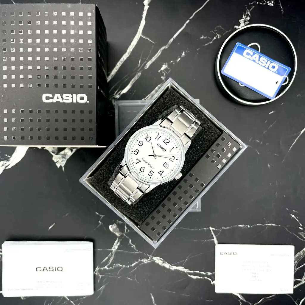 Чоловічий годинник Casio MTP-V002D-7B Сріблястий ( AT1141-0211 ) - фото 3