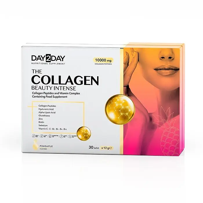 Колаген Orzax Day2Day The Collagen Beauty Intense Bovine 30 пакетиків для підтримки здоров'я шкіри