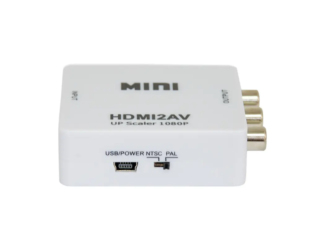 Конвертер відеосигналу hdmi в av RCA перехідник на тюльпани AV MINI HDMI2AV - фото 2