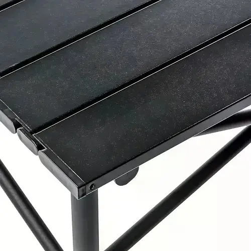 Складаний туристичний стіл 120×55×50 см чорний - фото 5