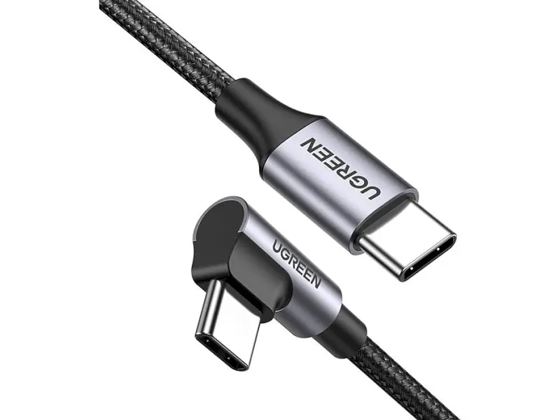 Кабель UGREEN US255 Type-C to Type-C 1m Gray/Black (50123)