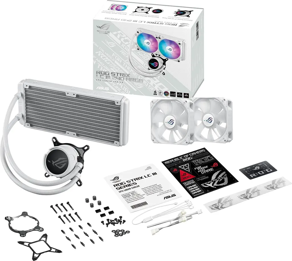 СВО ASUS ROG Strix LC III 240 ARGB White (90RC00S2-M0UAY0) - фото 6