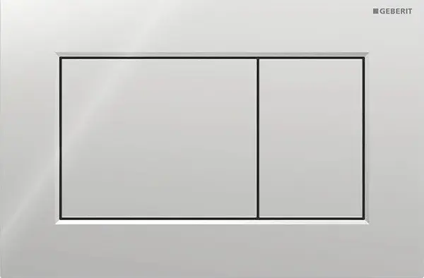 Клавіша змиву Geberit Sigma01 Square хром, Хром 115.660.21.1