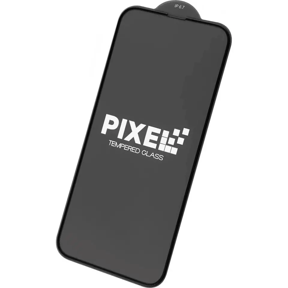 Захисне скло Pixel Full Screen Glass для Apple iPhone 13 Pro Max /14 Plus Black [103877] - фото 2