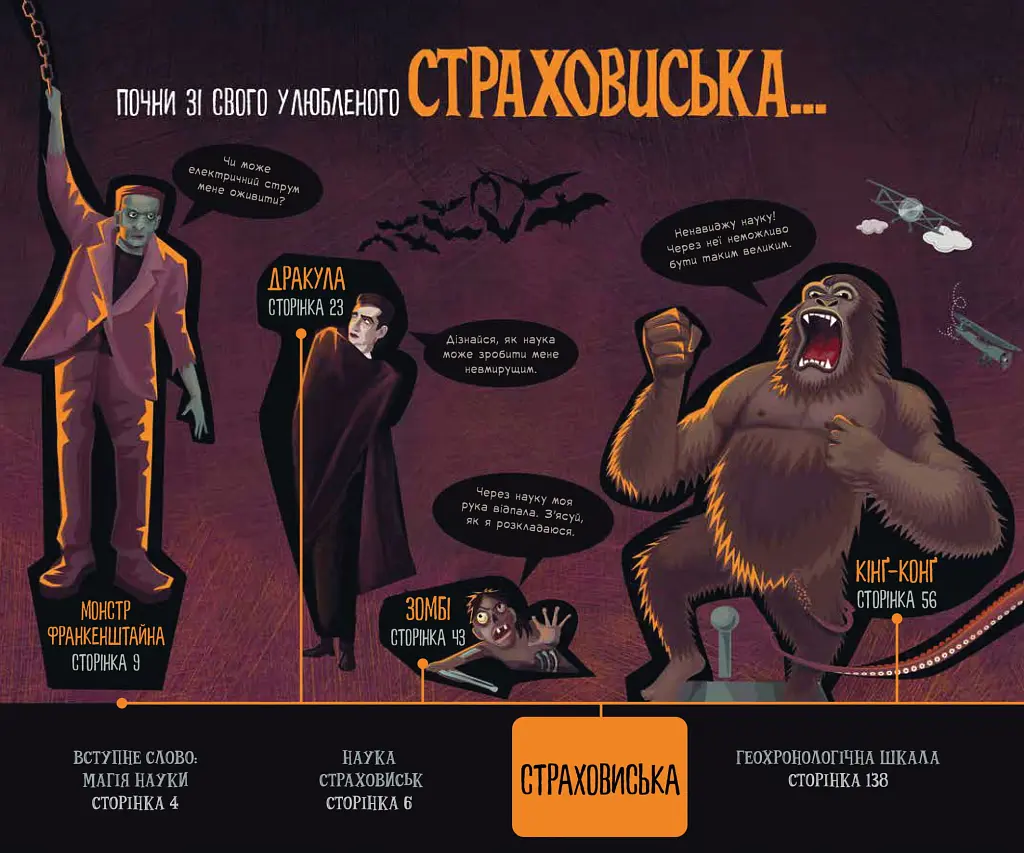 Страховиська. Перша наукова книжка про найвидатніших монстрів усіх часів - Карлін Бечча - фото 3