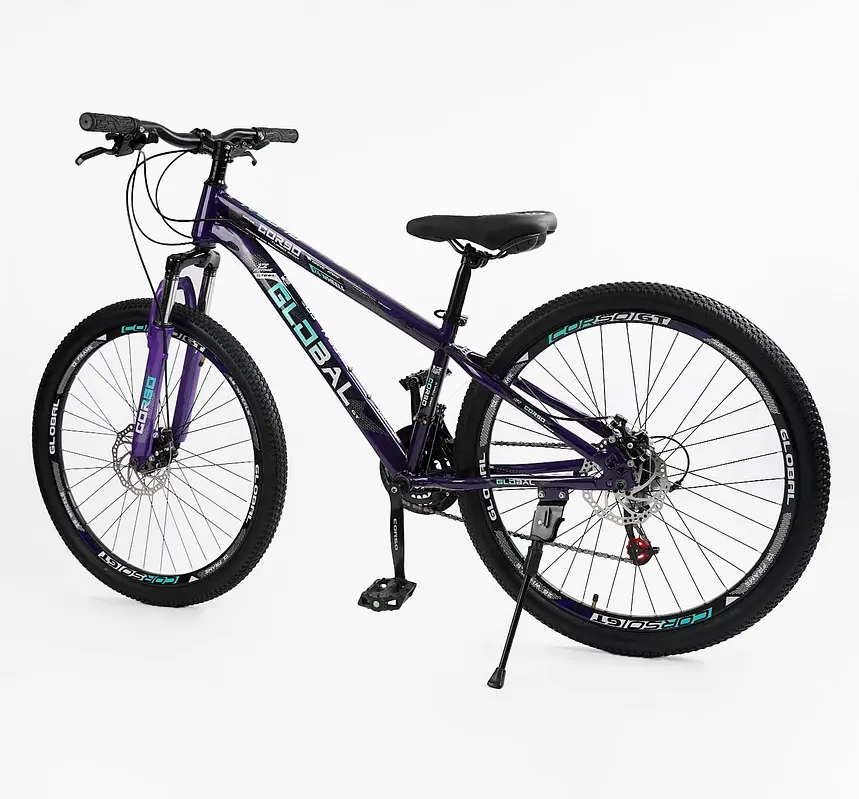 Велосипед Спортивный 26" GL-26105 Corso «GLOBAL», рама стальная 13’’, оборудование Saiguan 21 скорость, собран на 75% (6800071261058) - фото 2