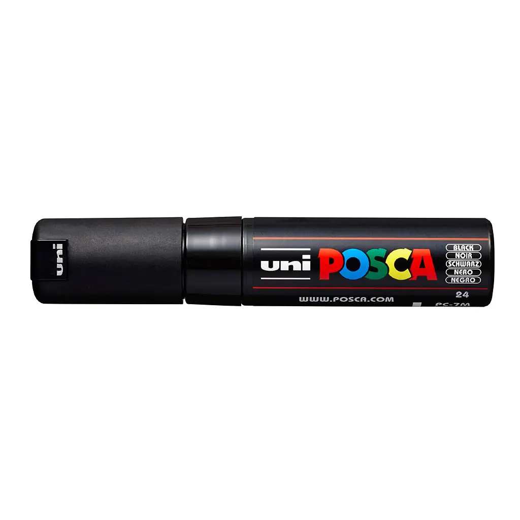 Маркер UNI Posca, 4,5-5,5мм, чорний (PC-7M BLACK) - фото 2