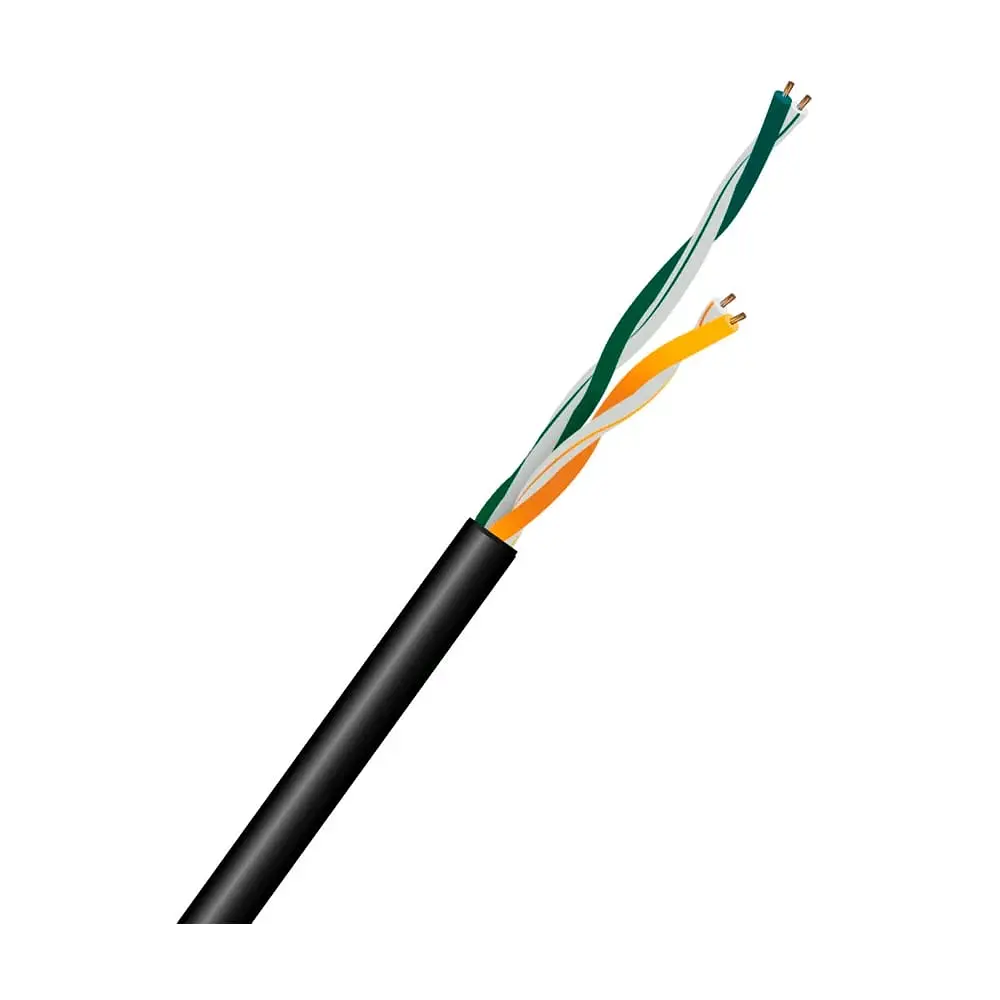 Кабель вита пара UTP CAT5E CU 0.5 2PR LDPE Outdoor Kraft 305m (33-00010) - фото 2
