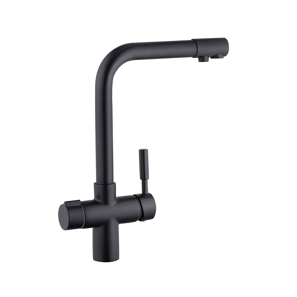 Змішувач для кухні Kroner KRP Kuche - SCH0381 CV024308 Чорний матовий - фото 3