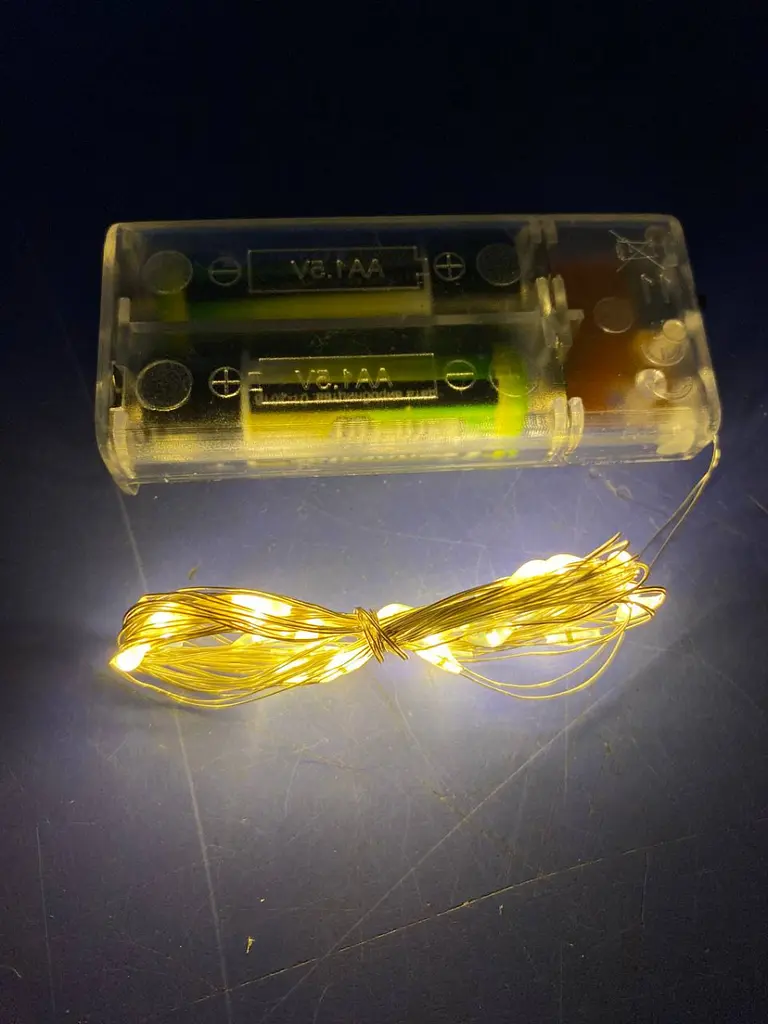Новорічна гірлянда Brille роса на батарейках 30 LED 3 м білий теплий 1976-07 - фото 2
