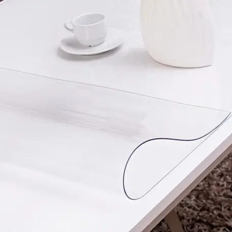 Мягкое стекло Прозрачная силиконовая скатерть на стол Soft Glass Защита для мебели 1.2х1.0 м (толщина 2мм) - фото 10