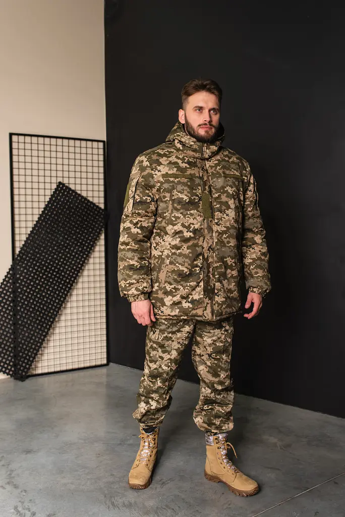 Куртка-бушлат військова чоловіча тактична ЗСУ Піксель 8731 56 розмір - фото 9