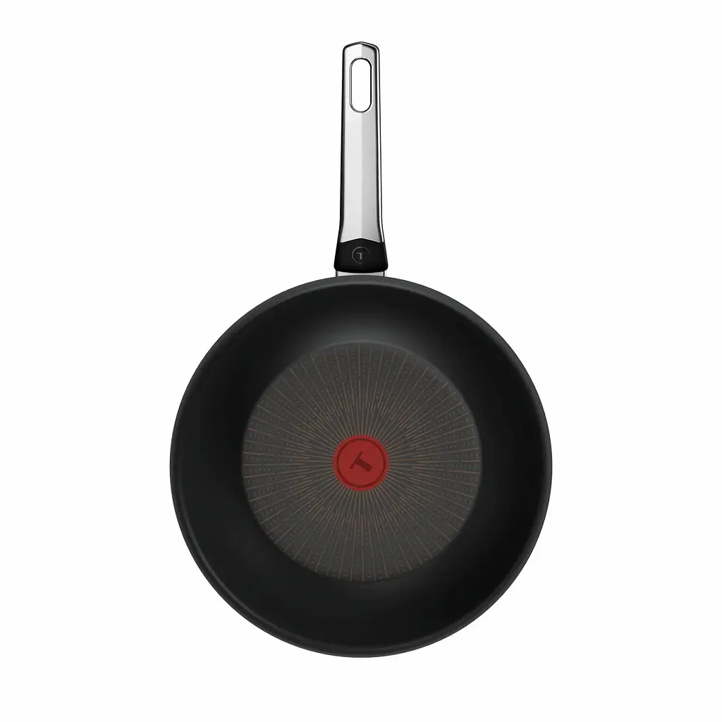 Tefal Сковорода ВОК Tefal Excellence Fusion,28см, алюміній, нержавіюча сталь, бакеліт, чорний - фото 2