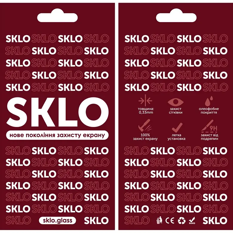 Захисне скло SKLO 3D Full Glue Tempered Glass для Samsung Galaxy A05s Black [103868] - фото 4