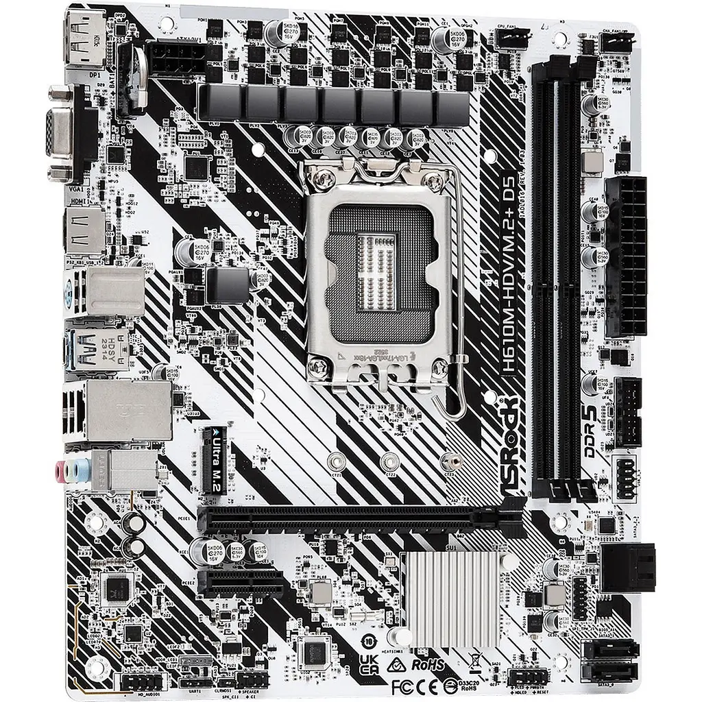 Материнська плата ASRock H610M-HDV/M.2+ D5 [140182] - фото 2