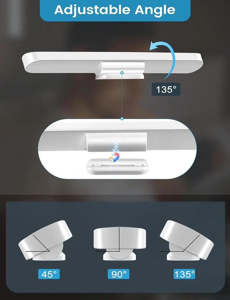 Ledronix Підвісні світильники для кухні, 2 шт., 2500 мАг, USB-C, що перезаряджаються, з регульованою яскравістю, сенсорні світильн - фото 4