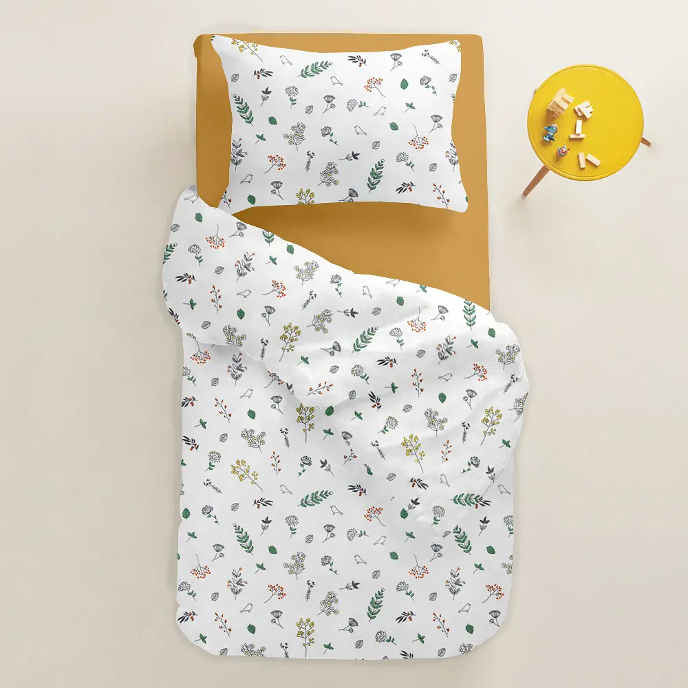 Набір наволочок Cosas Wildflowers 40х60 см білий (SetPillow_FoliageBirds_40x60) - фото 4