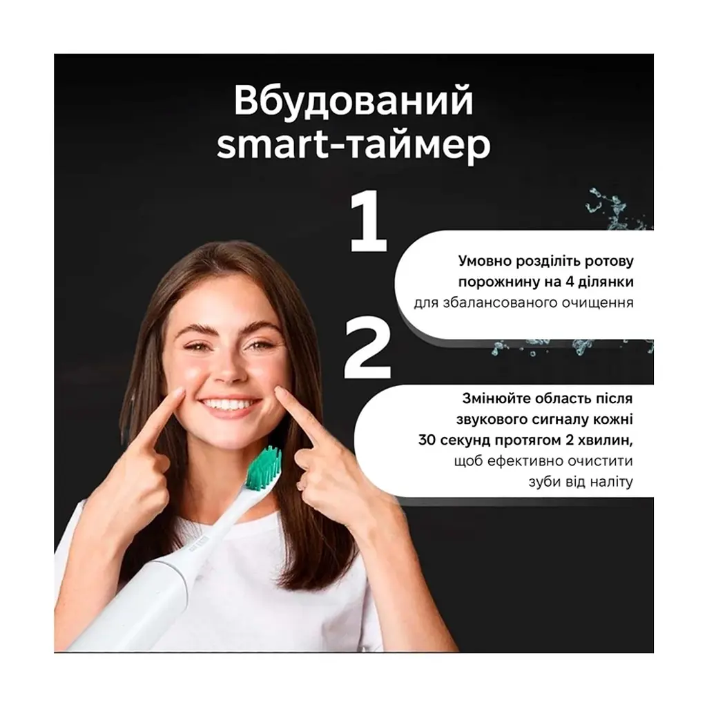 Електрична зубна щітка Xiaomi Aurora T2 White - фото 5