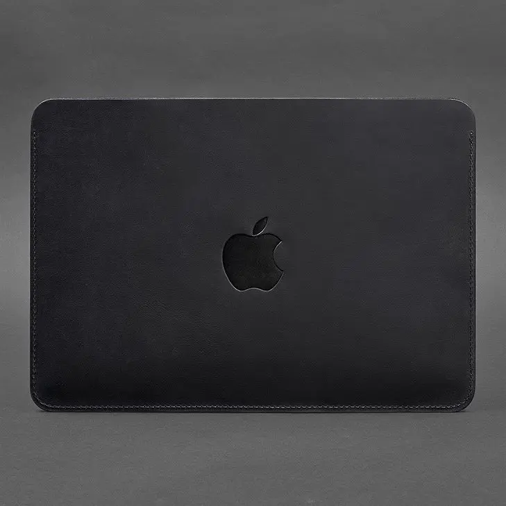 Чохол із натуральної шкіри BlankNote для MacBook 13 дюйм Синій Crazy Horse - фото 3