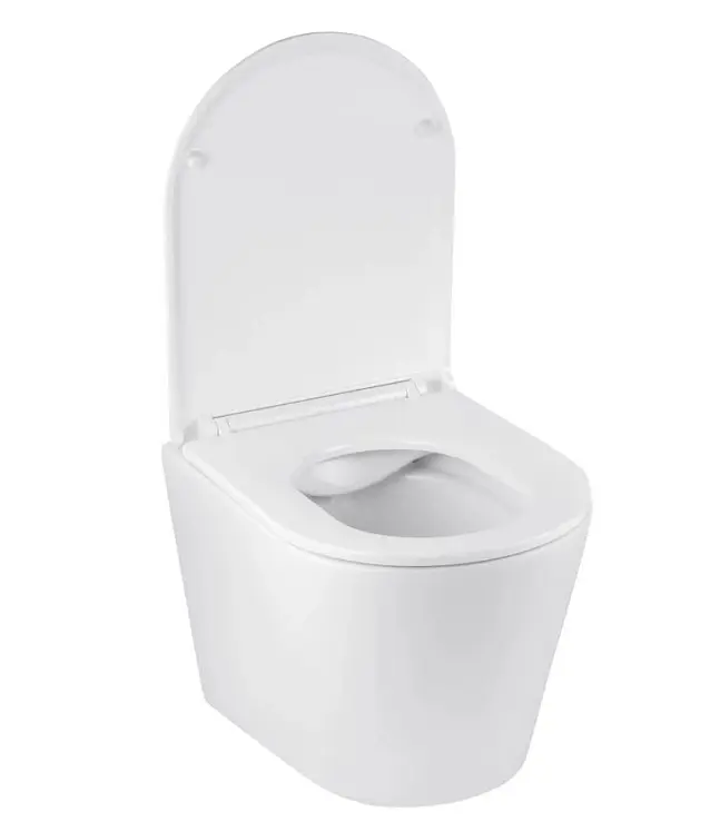 Унітаз підвісний безобідковий Kroner Armada WHI513636 RIMLESS з сидінням Slim Duroplast / Soft-close / Quick relase (KA513636WHIR) (CV029610) - фото 2