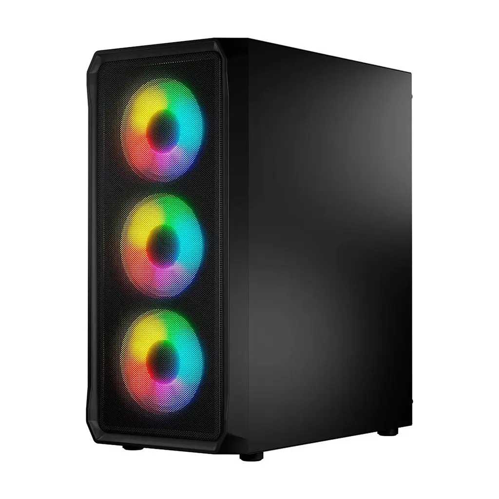 Корпус для ПК Logic concept PORTOS MESH+GLASS ARGB fans 4x120mm BLACK (AT-PORTOS-10-0000000-0002) - фото 3