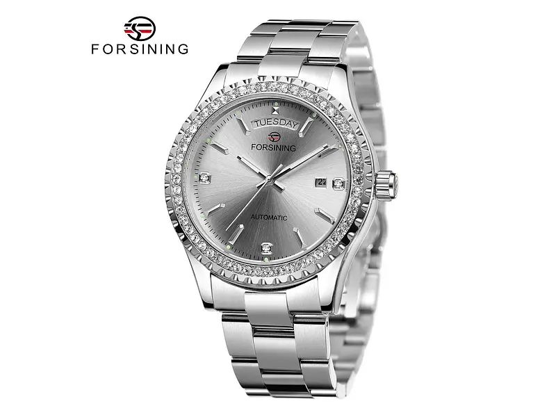 Чоловічий наручний годинник 6919 Silver-Silver Forsining acs0031381 - фото 2