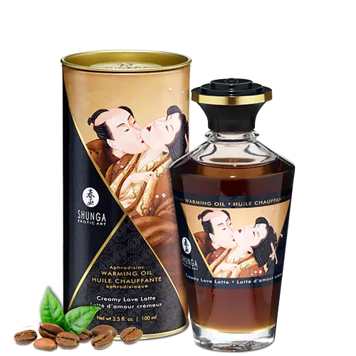 Збуджувальна масажна олія Shunga Aphrodisiac Warming Oil, 100 мл (кава)
