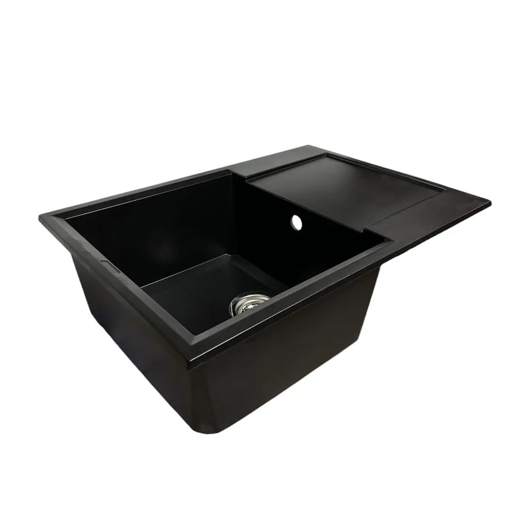 Кухонна мийка Adamant HORIZON MEDIUM антрацит 700x500x230 мм, з крилом 70 см