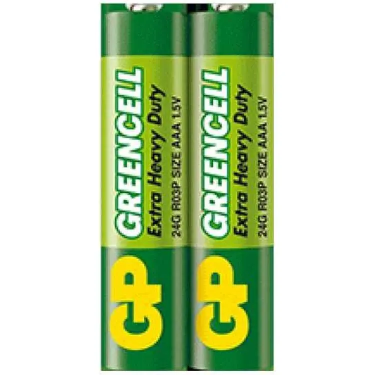 Батарейка GREENCELL R03 2шт 1.5V 24G-S2 сольова AA