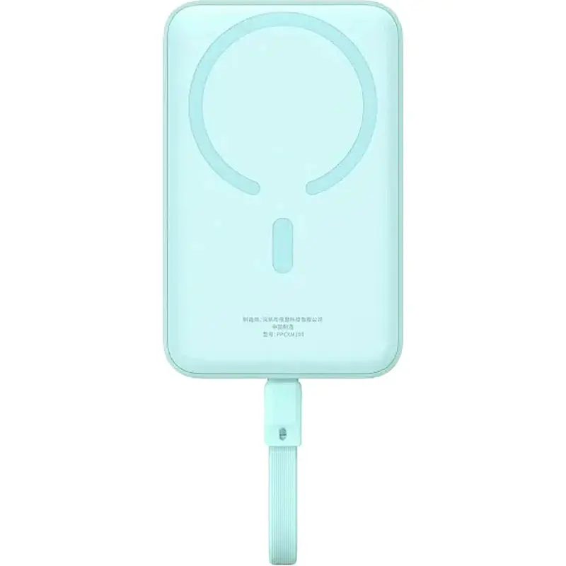 Універсальна мобільна батарея Baseus Magnetic Mini 10000mAh, 30W Blue (P1002210B333-00) - фото 5