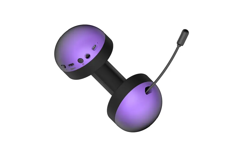 Bluetooth-гарнiтура Hator Hellyberry HH30 Pro Wireless Чорний/Фіолетовий (HH30_PRO_wireless_BV) - фото 8