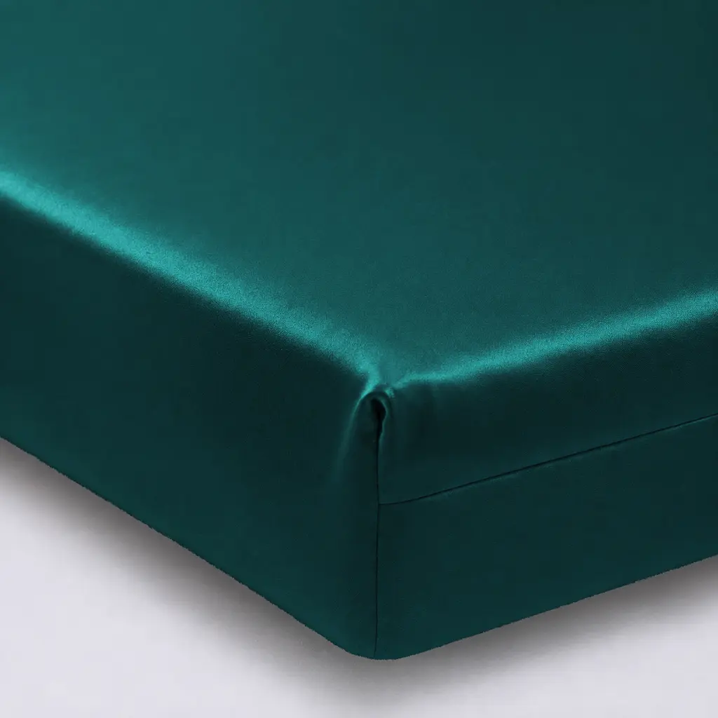 Простирадло на гумці MirSon Tencel №07 Emerald 80х200 см (2200009371219)