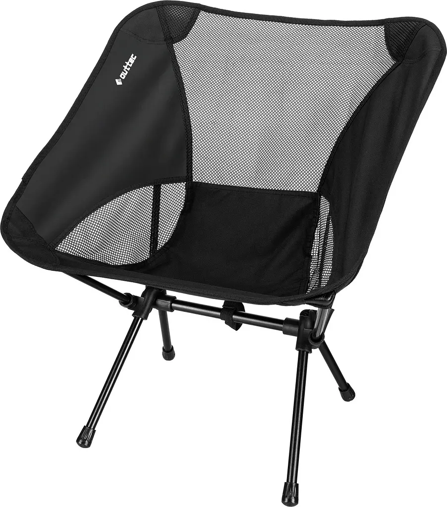 Крісло туристичне ультралегке розкладне Outtec Moon Chair Light з чохлом чорний - фото 9