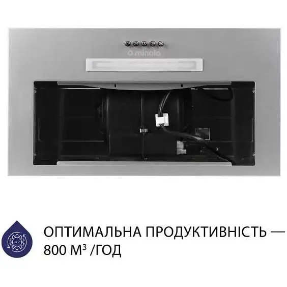 Витяжка вбудована Minola HBI 5323 GR 800 LED - фото 2