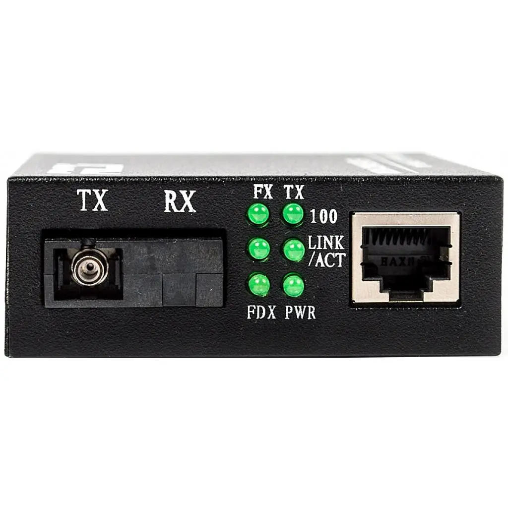 Медіаконвертер RCI 100M, 20km, SC, RJ45, Tx 1310nm, standart size metal case (RCI902W-FE-20-T) - фото 2