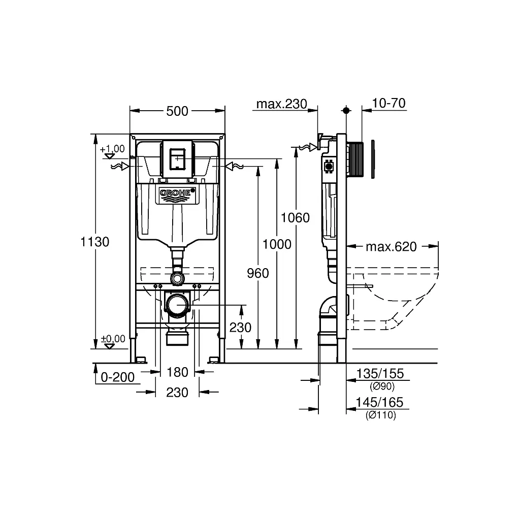 Инсталляция Grohe QuickFix 39930000 (CV030563) - фото 3