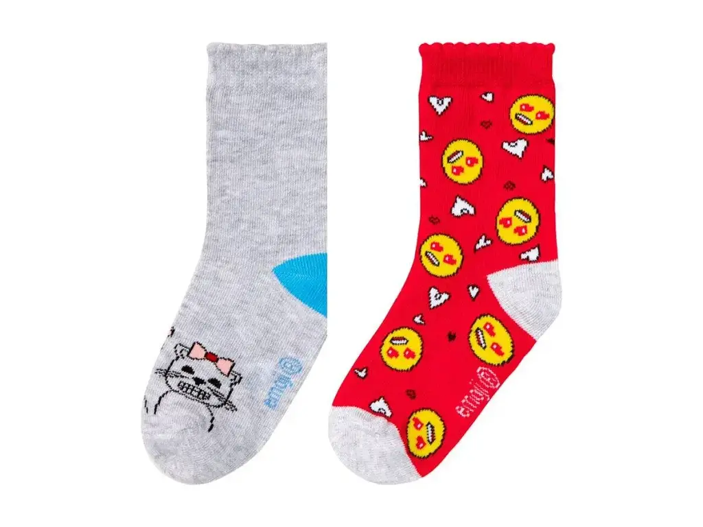 Дитячі шкарпетки LYCRA emoji Кицька 27-30