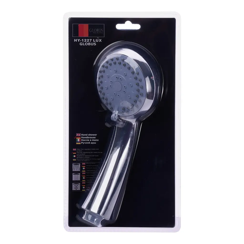 Ручний душ Globus Lux HY-1227 LUX Blister, Хром - фото 1